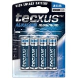 Tecxus LR6/AA Mignon - Alkali-Mangan Batterie (Alkaline), 1,5 V