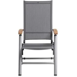 Kettler Cirrus Multipositionssessel 62 x 70 x 109 cm silber/anthrazit-grau 0100301-0100