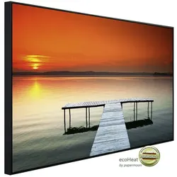 papermoon Infrarotheizung »EcoHeat - Sonnenuntergang am Plattensee«, Matt-Effekt - bunt