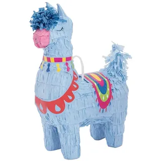 Unique Party- Mini-Lama-Party-Piñata, 1 Stück 73239-Lama Favor Decoration-Themed Birthday Party, 73239, Nylon/A Einheitsgröße, mehrfarbig