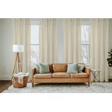 HOMEbasics Fertigvorhang Softy, Taupe ca. 140x160cm