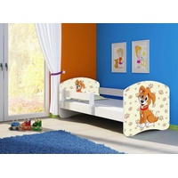 Clamaro Kinderbett, Babybett 70x140, 80x160, 80x180cm Juniorbett, Kind, Motiv,
