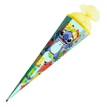ROTH Schultüte 100cm eckig Disney Stitch, - Rot
