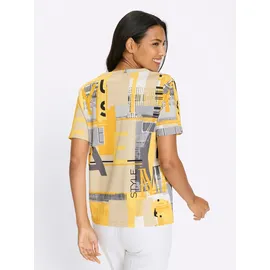 Classic Basics Sieh an! Kurzarm-Shirt in ocker-sand-bedruckt | Gr.: 56