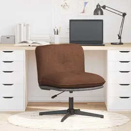 vidaXL Bürostuhl Drehbar Stoff Braun