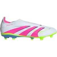 adidas Predator League Laceless MG/FG Herren Cloud White/Lucid Pink/Lucid Lemon 43 1/3