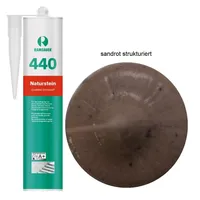 Ramsauer 440 Naturstein (Sandrot STRUKTUR) - 310ml Kartusche, Silikon