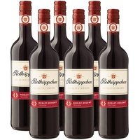 Rotkäppchen Qualitätswein Merlot-Regent Trocken – Aromatischer Rotwein aus der Pfalz (6 x 0, 75l)