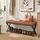 Homcom Schuhbank 112 x 47 x 37 cm gepolstert / Braun