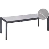 Beliani Binasco Gartentisch 160-220 x 90 x 75 cm Steinoptik Grau