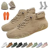 HOPASRISEE Alpaca - orthopädische, wasserdichte & rutschfeste Leder-Barfußschuhe, Alpaca Barfuss Schuhe, Unisex Alpaca Schuhe, Leicht Und Atmungsaktiv, rutschfest Und Langlebig(Hellbraun,42EU) - 42 EU