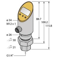 Turck Drucksensor PS016A5012UPN8XH1141