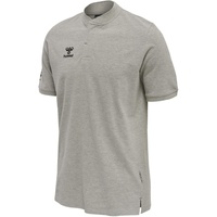 Hummel Move Grid Polo Shirt, Grey Melange XXL