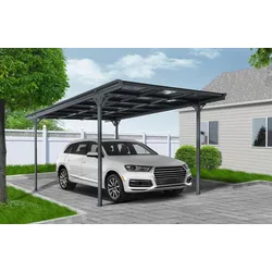 Ximax Aluminium Einzelcarport ECO Carport freistehend – Anthrazit, 503 x 300 cm