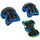 Hudora Protektoren Set Kids Blau XS