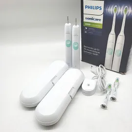 Philips Sonicare ProtectiveClean 4300 HX6807/35 Doppelpack + Reiseetui