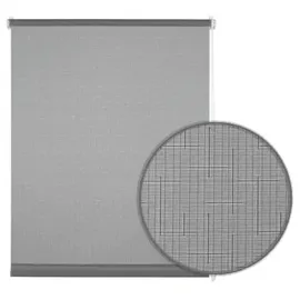 GARDINIA EasyFix Rollo Uni 90 x 210 cm Hellgrau strukturiert