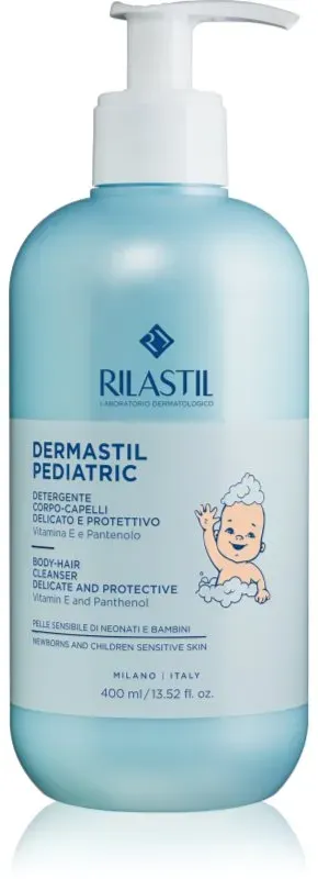 Rilastil Dermastil Pediatric Sanftes Duschgel und Shampoo für Kinder 400 ml
