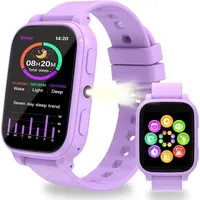 Smartwatch Kinder 1,83" HD, Kinder Smartwatch mit 18 Spiele, Schlafmonitor, Schrittzähler Uhr, Taschenlampe, Wecker, IP68 Wasserdicht Kinderuhr, F... - Lila