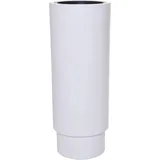Vivanno hochwertiger Fiberglas Blumentopf Escada in Weiß Matt, 90x35cm für Innen und Außen