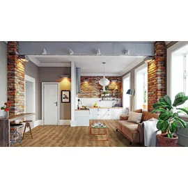 Krono Original Laminat Castello Gold Volcano Oak (1.285 x 192 x 8 mm, Landhausdiele, Gold Volcano Oak)