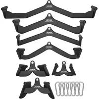 Vevor Latzug-Aufsätze, Rudergerät mit Kabelzug, T-Stange, V-Stange, 7er-Set, Trizeps-Zugstange,