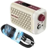 Hotone Gitarren-Verstärker AP-5WH Pulze Mini mit Klinkenkabel (Bass, Gitarre, 5 W), Instrumentenverstärker, Weiss