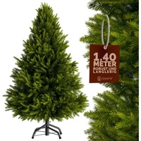 CASARIA Künstlicher Weihnachtsbaum 140cm Spritzgussnadeln