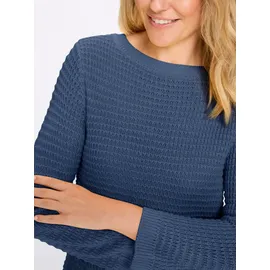 Classic Basics U-Boot-Pullover blau 42