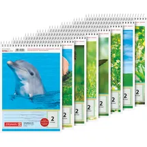 Brunnen Schulblock A5 Lineatur 2, 40 Blatt, sortiert