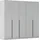 OTTO home Drehtürenschrank AGORDO 226 x 210 x 54 cm Grau