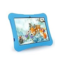 Veidoo Kinder-Tablet-PC,10 Zoll Android 13 Tablet für Kinder mit 8 GB (4 + 4 Expand) RAM 128 GB ROM, Octa-Core-Prozessor, WiFi 6, Augenschutz, IPS-Bildschirm, Kindersicherungs-App (blau)