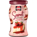 Schwartau Samt Limited Edition Strawberry Cheesecake Style | Passiert | Fruchtaufstrich ohne Stücke und ohne Kerne, 270g