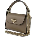 toscanto Umhängetasche Leder Beige