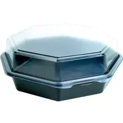 DUNI Octaview Menübox für kalte Speisen 127767 , 1 Karton = 180 Stück, Fassungsvermögen: 1300 ml
