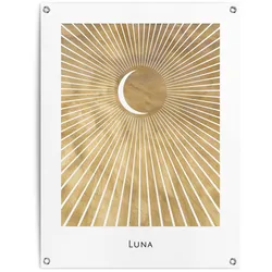 Reinders! Poster »Mond«, Outdoor für Garten oder Balkon Reinders! Farbe Bild(er): Gold