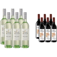 La Fleur Pinot Grigio Weißwein (6 x 0,75l) & La Corrida Tempranillo rotwein (6 x 0.75 l)