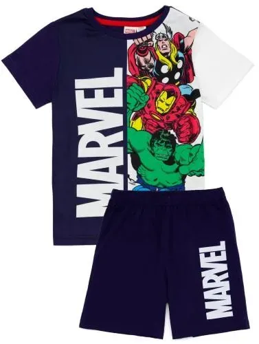 Marvel Superhelden-Kurzpyjama-Set für Jungen