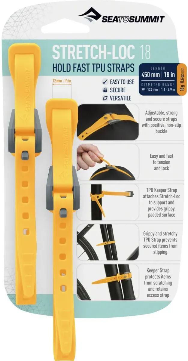 Sea to Summit Stretch-loc 17 yellow (YW) 12 x 450mm