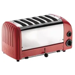 Dualit Toaster, 6 Schlitze, rot