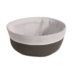 Kesper Brotkorb Baumwolle, lebensmittelecht 19921 , 1 Brotkorb, Farbe: grau