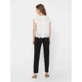 Only Onlsilla Life S/L Frill Top Weiß XS