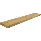 holz4home® holz4home Schwebendes Wandregal aus Eiche 120cm Ohne Baumkante Natur