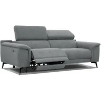 Courtois Laville Relaxsofa, Grau, Textil, Rechteckig, 212x82x103 cm, Wohnzimmer, Sofas & Couches, Sofas, Heimkino Sofas