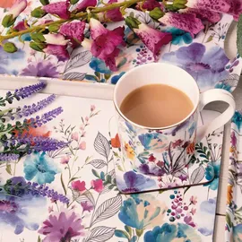 Creative Tops Platzsets Kork-Rückseite, rechteckig, Motiv: Wiesenblume, Mehrfarbig, 30 x 23 cm