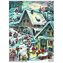Richard Sellmer Verlag Nostalgischer Adventskalender An der Wassermühle für Kinder