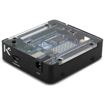 KKSB Gehäuse für Arduino UNO R4 Minima & UNO R4 WiFi, Aluminium/Stahl/Polycarbonat, schwarz