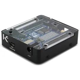 KKSB Gehäuse für Arduino UNO R4 Minima & UNO R4 WiFi, Aluminium/Stahl/Polycarbonat, schwarz