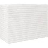 vidaXL Pflanzkübel Weiß 90x40x68,5 cm Massivholz Kiefer