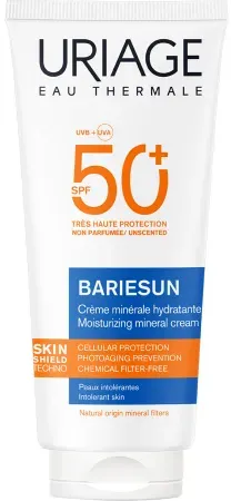 Uriage Bariésun Mineral Creme SPF50+ Sehr Hoher Schutz Sonnenintolerante Haut Gesicht Und Körper 100
